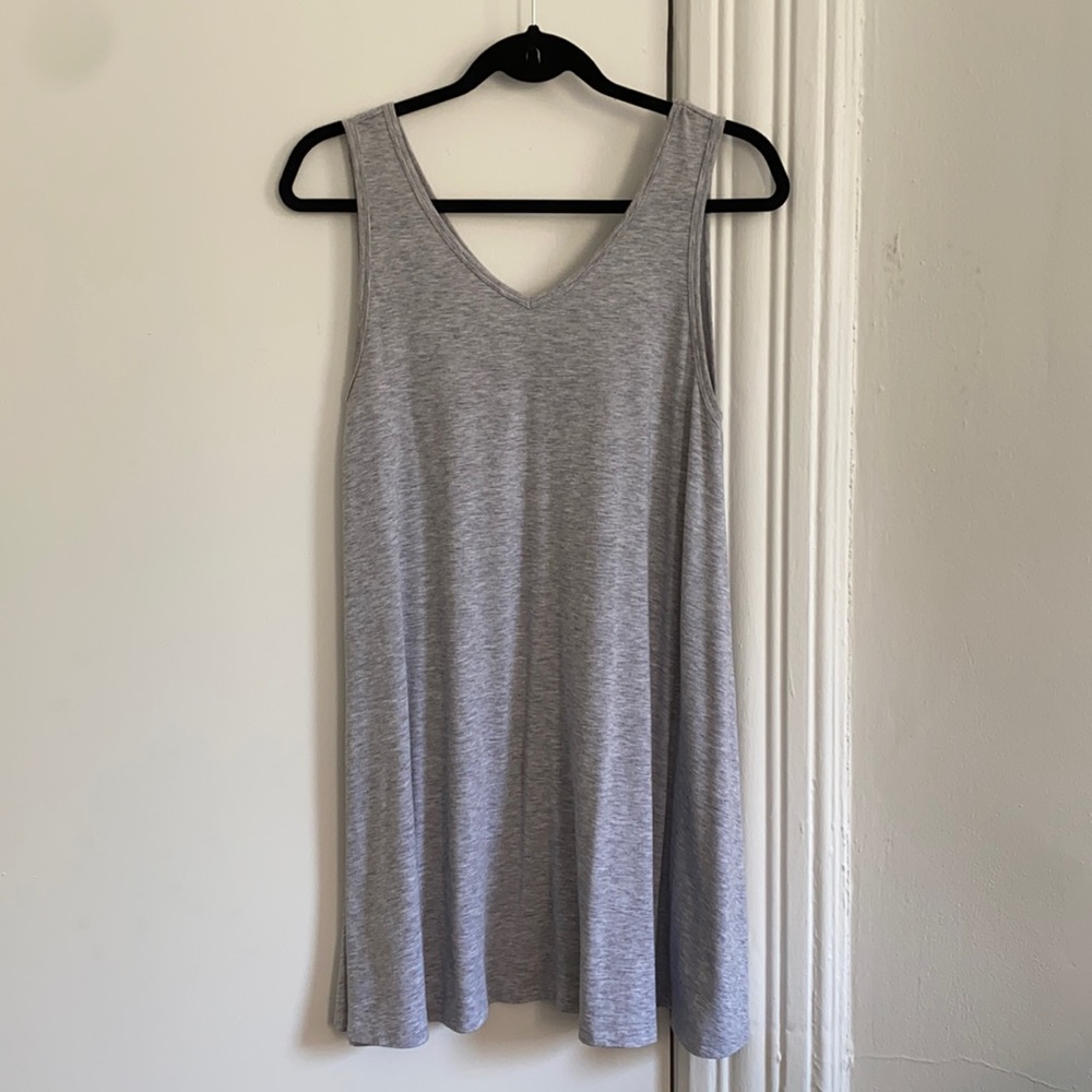 Casual Grey Jersey Swing Dress
